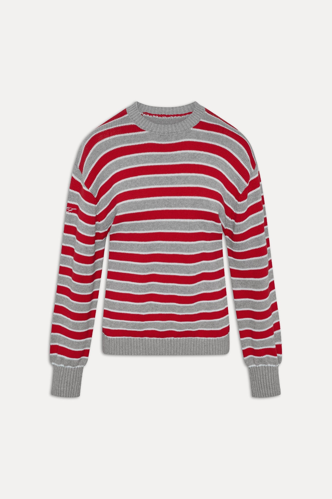 Frankies Bikinis sale Sloane Oversized Knit Sweater - Cloud Cover Stripe