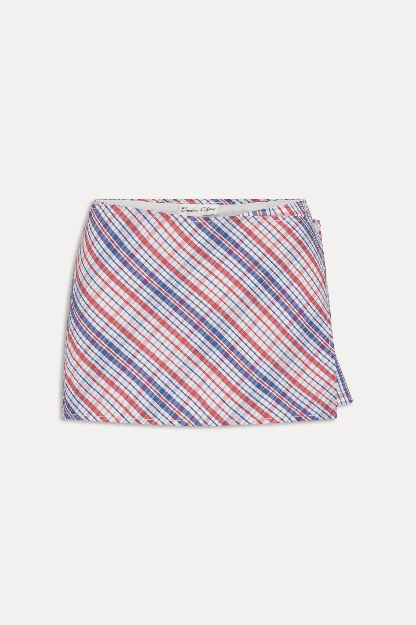 Frankies Bikinis sale Sterling Cotton Mini Skort - Americana Plaid