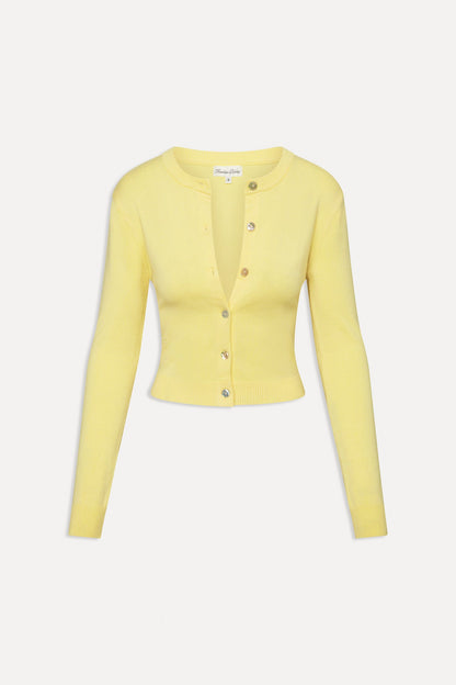 Frankies Bikinis sale Sundae Cropped Cardigan - Honeycomb