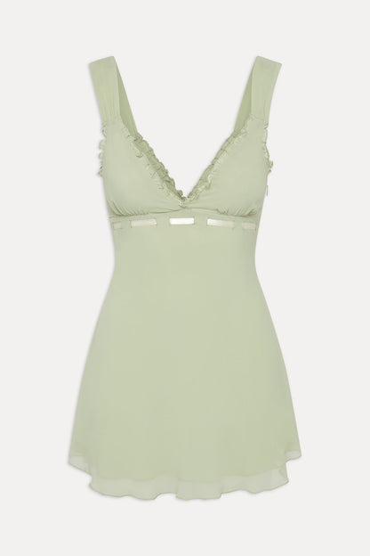 Frankies Bikinis sale Dreamer Mini Dress - Secret Garden