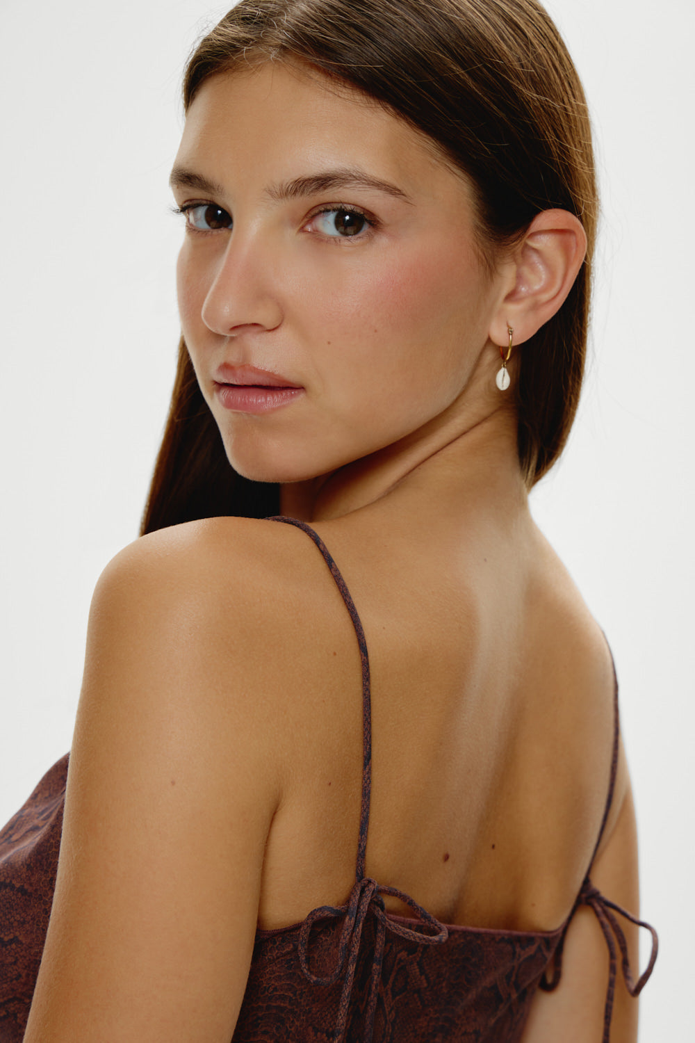 Frankies Bikinis sale x Réalisation Par Luz Mini Slip Dress - Python