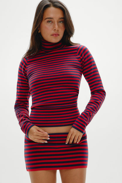 Frankies Bikinis sale Marialla Mini Skort - Sunday Stripe