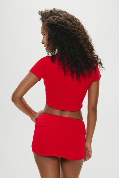 Frankies Bikinis sale x Khy Briar Cloud Knit Skirt - Heartstrings