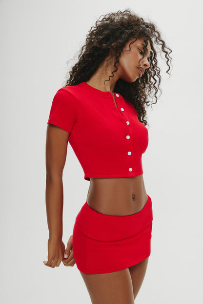 Frankies Bikinis sale x Khy Briar Cloud Knit Skirt - Heartstrings