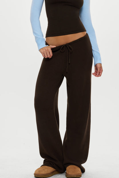 Frankies Bikinis sale Wesley Knit Pants - Chocolate Brown