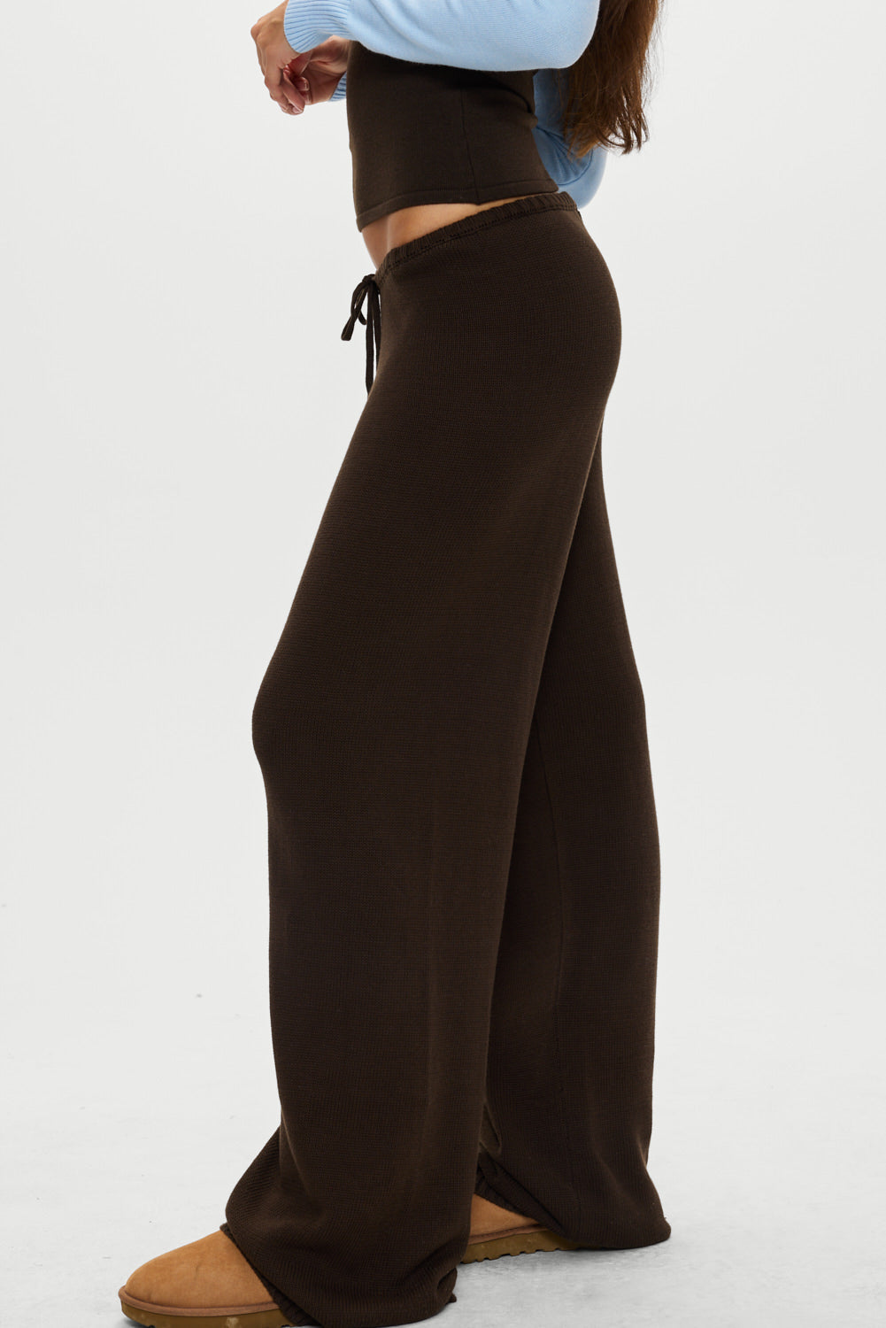Frankies Bikinis sale Wesley Knit Pants - Chocolate Brown