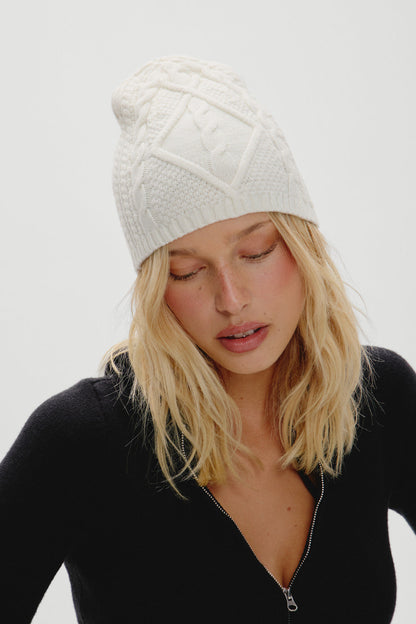 Frankies Bikinis sale Bundle Up Knit Beanie - Honeymoon