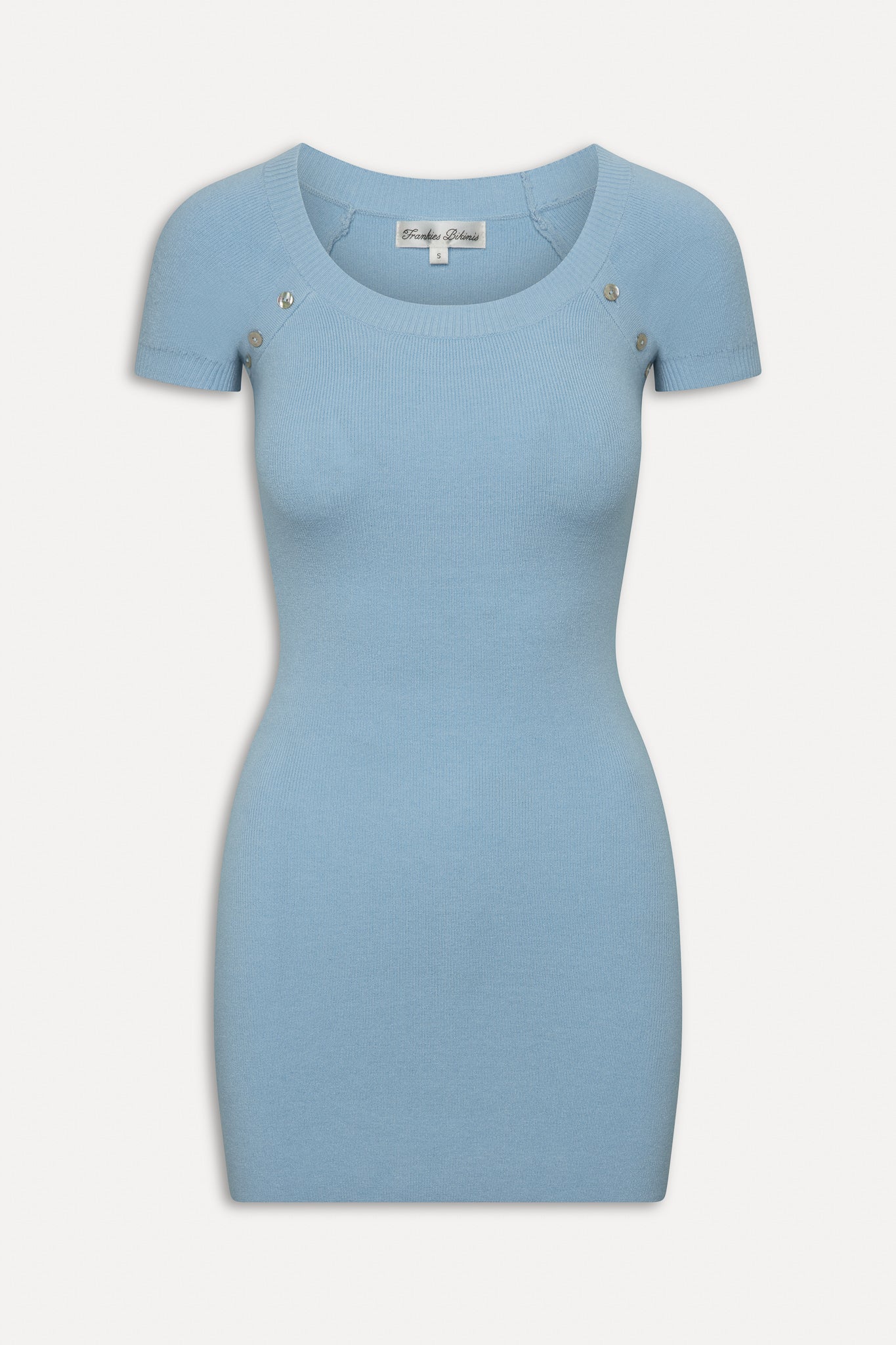 Frankies Bikinis sale Haze Knit Mini Dress - Blue Vanilla