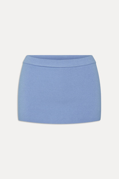 Frankies Bikinis sale Marialla Knit Mini Skort - Heaven Blue