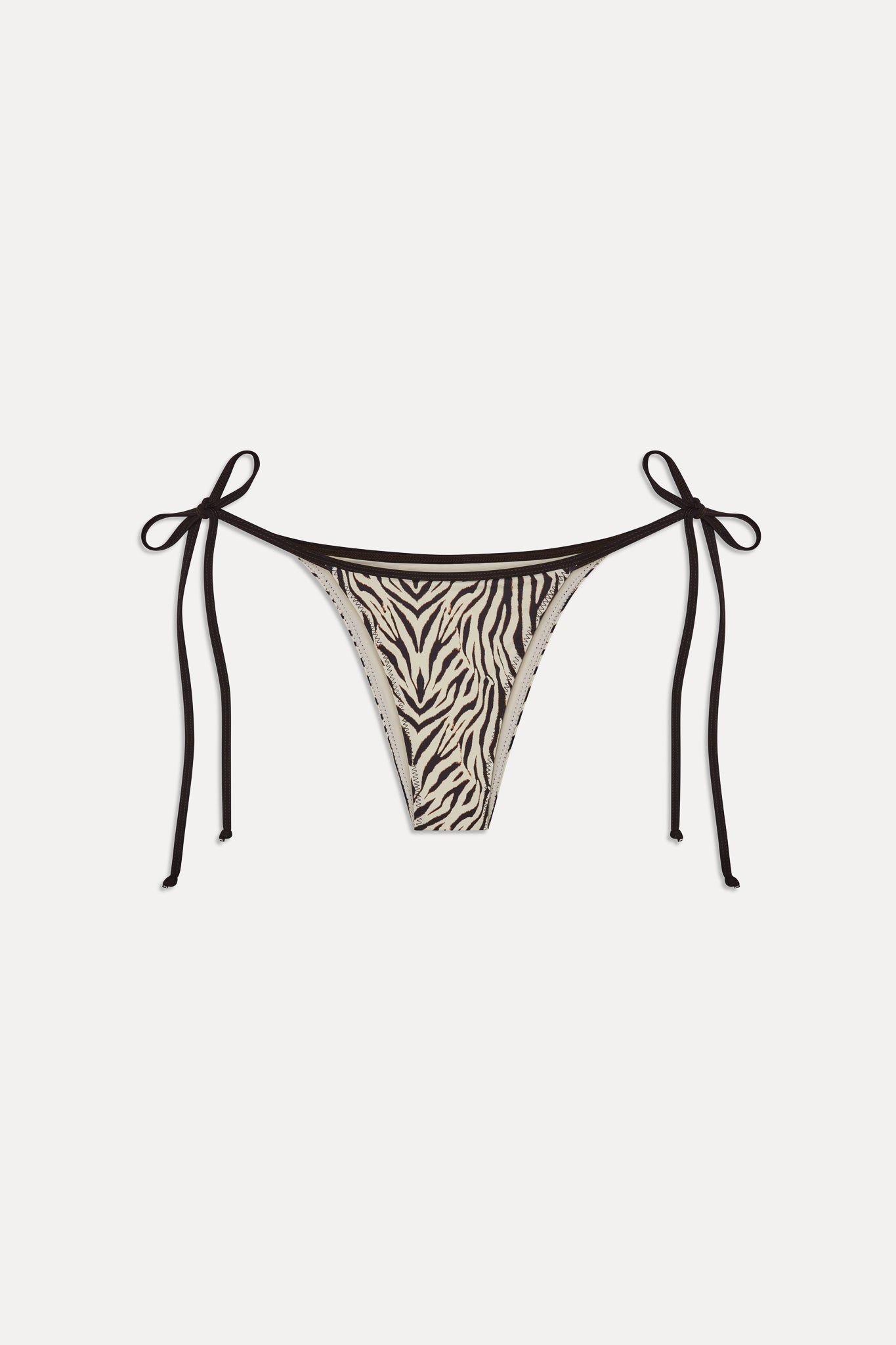Frankies Bikinis sale Mackenzie Skimpy String Bikini Bottom - Zebra