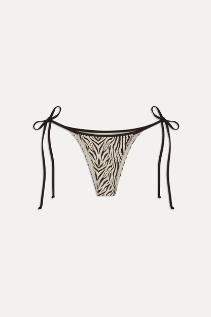 Frankies Bikinis sale Mackenzie Skimpy String Bikini Bottom - Zebra