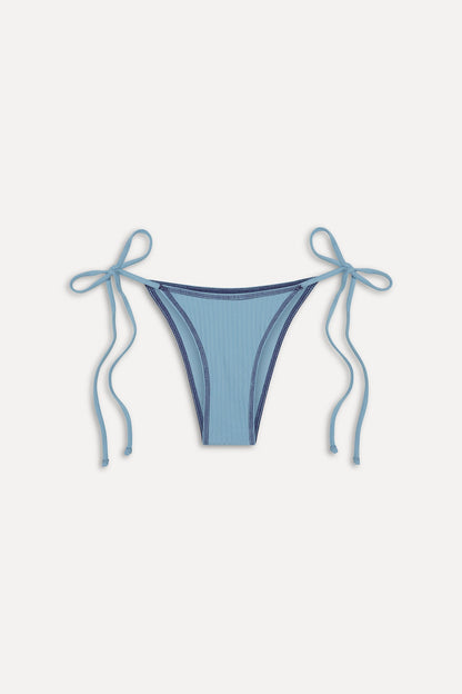 Frankies Bikinis sale Mackenzie Cheeky String Bikini Bottom - Blue Vanilla