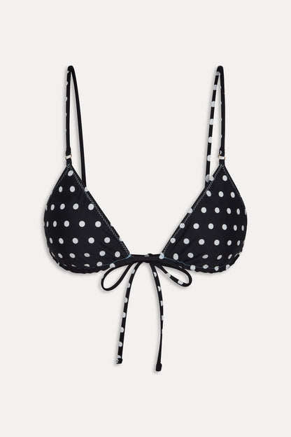Frankies Bikinis sale Elena Reversible Micro Bikini Top - Frost