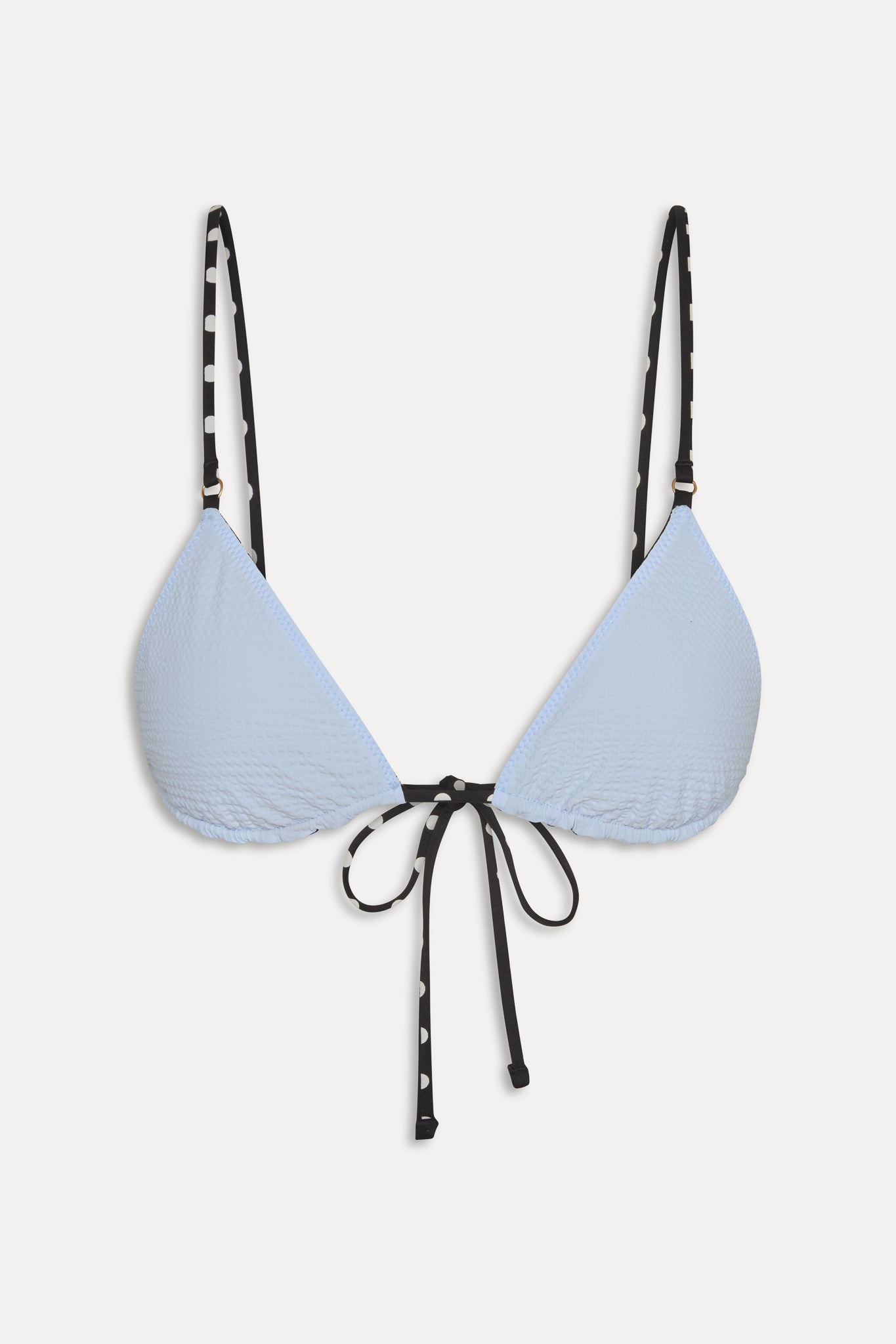 Frankies Bikinis sale Elena Reversible Micro Bikini Top - Frost