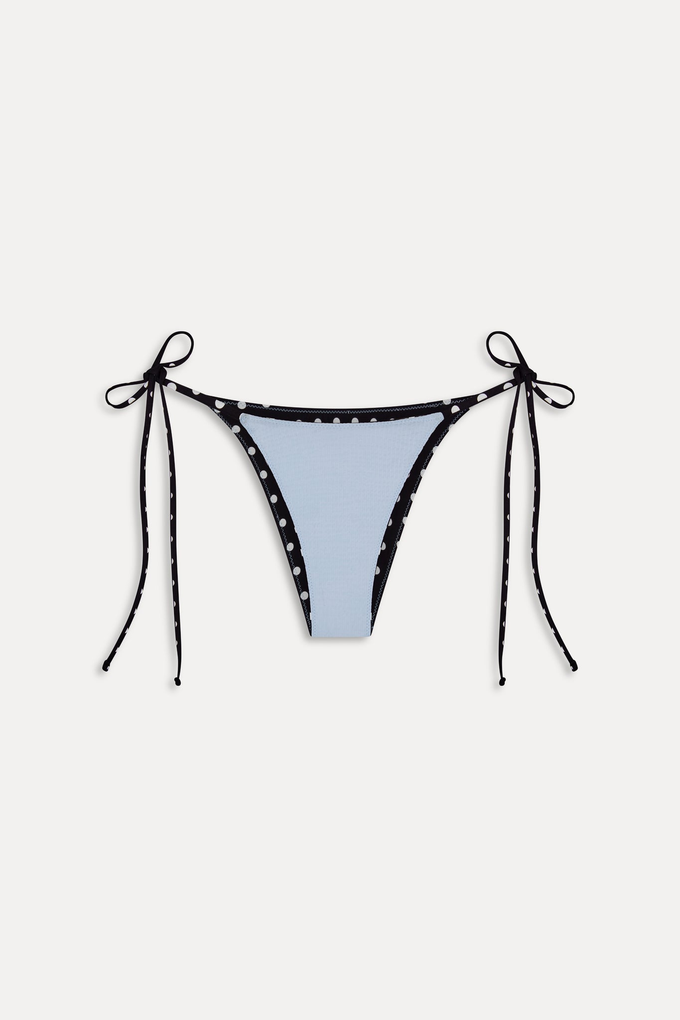 Frankies Bikinis sale Mackenzie Reversible Cheeky Bikini Bottom - Frost