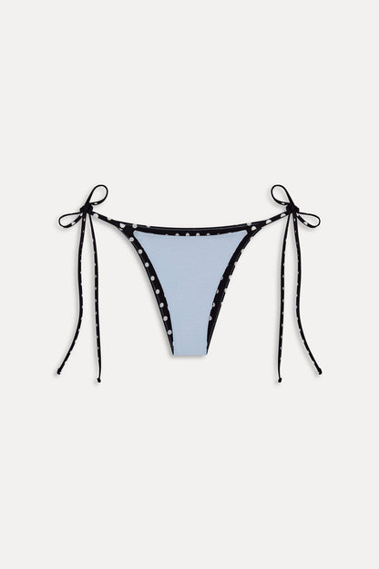 Frankies Bikinis sale Mackenzie Reversible Cheeky Bikini Bottom - Frost