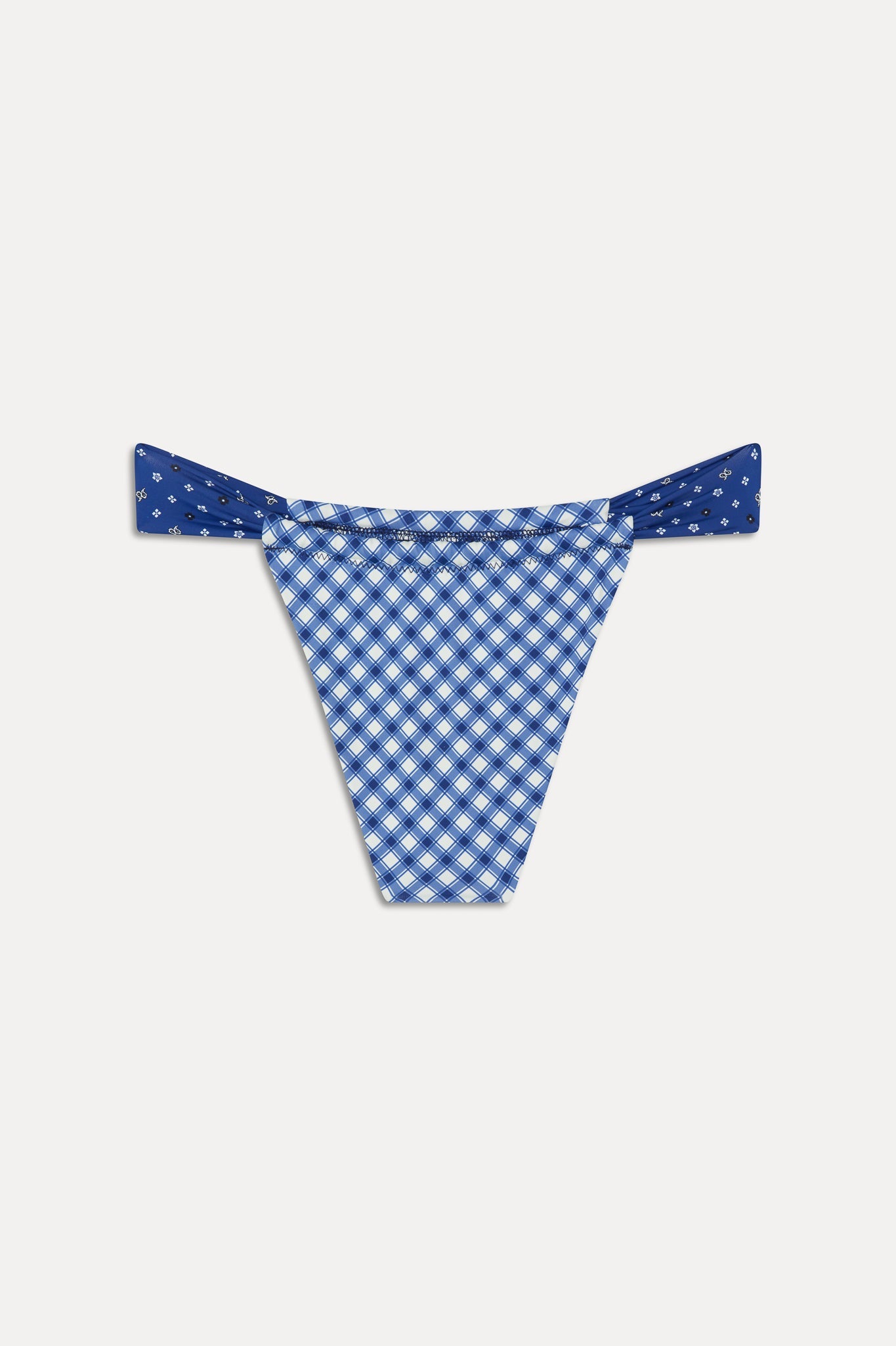 Frankies Bikinis sale Beckett Micro Bikini Bottom - Starry Gingham
