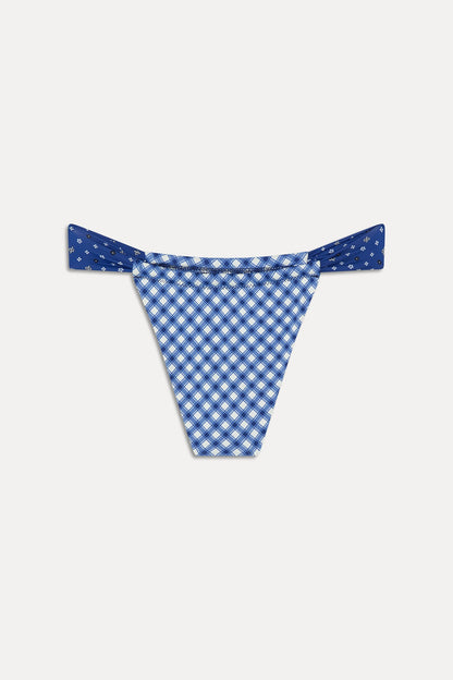 Frankies Bikinis sale Beckett Micro Bikini Bottom - Starry Gingham