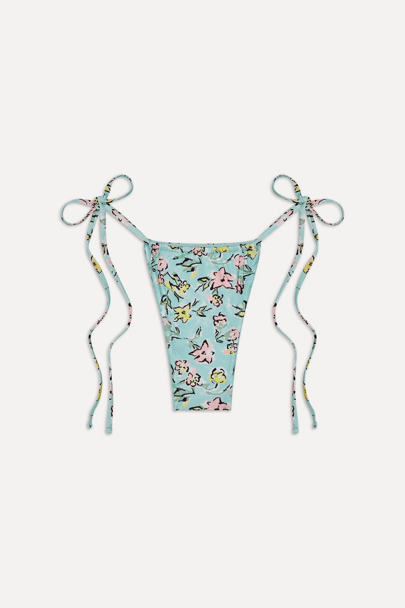 Frankies Bikinis sale Tidal Micro String Bikini Bottom - Pastel Peony