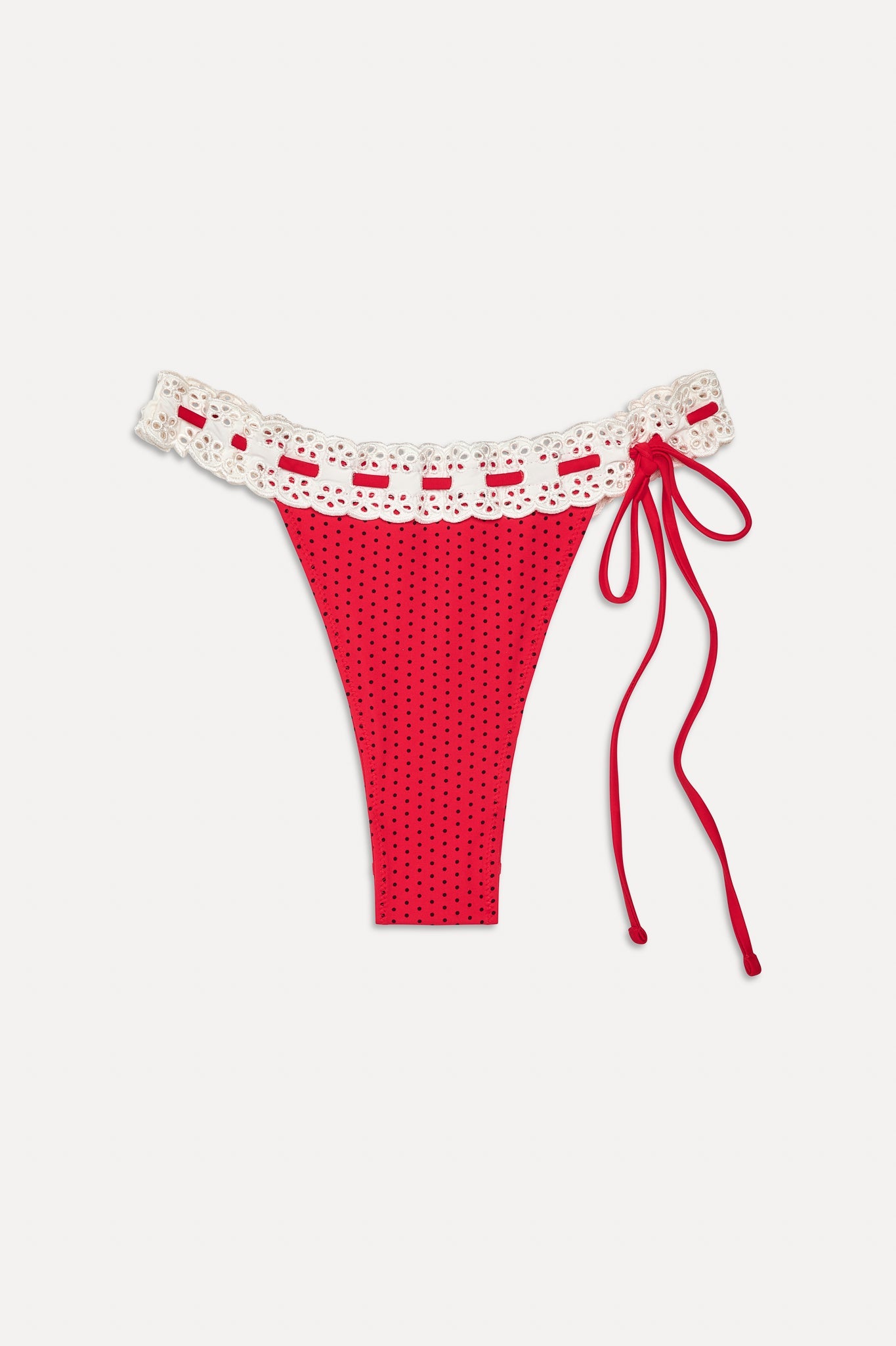 Frankies Bikinis sale Lacey Micro Bikini Bottom - Spice Dot