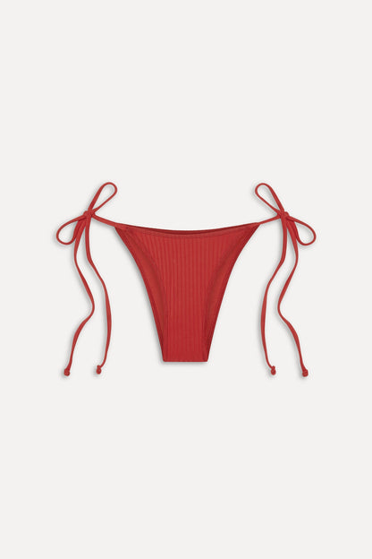 Frankies Bikinis sale Mackenzie Cheeky String Bikini Bottom - Cherry