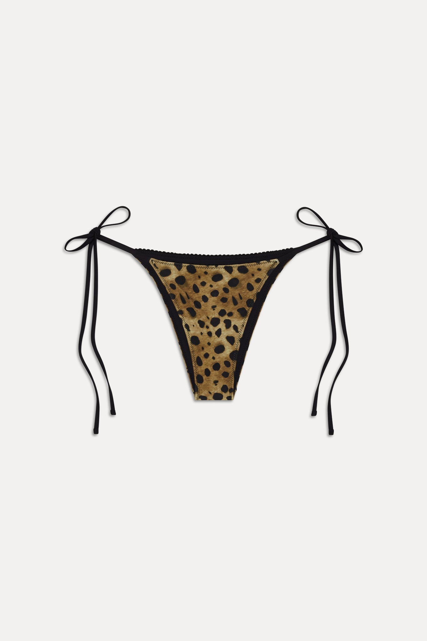 Frankies Bikinis sale x Khy Mackenzie Skimpy Bikini Bottom - Lacey Leopard