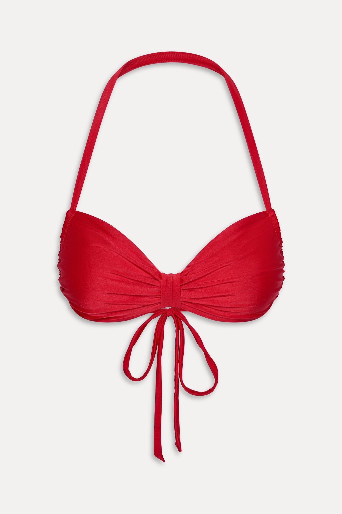 Frankies Bikinis sale Reece Satin Halter Bikini Top - Lovebird