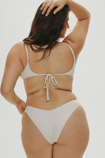 Frankies Bikinis sale x Khy Enzo Cheeky Bikini Bottom - Pearl Dot