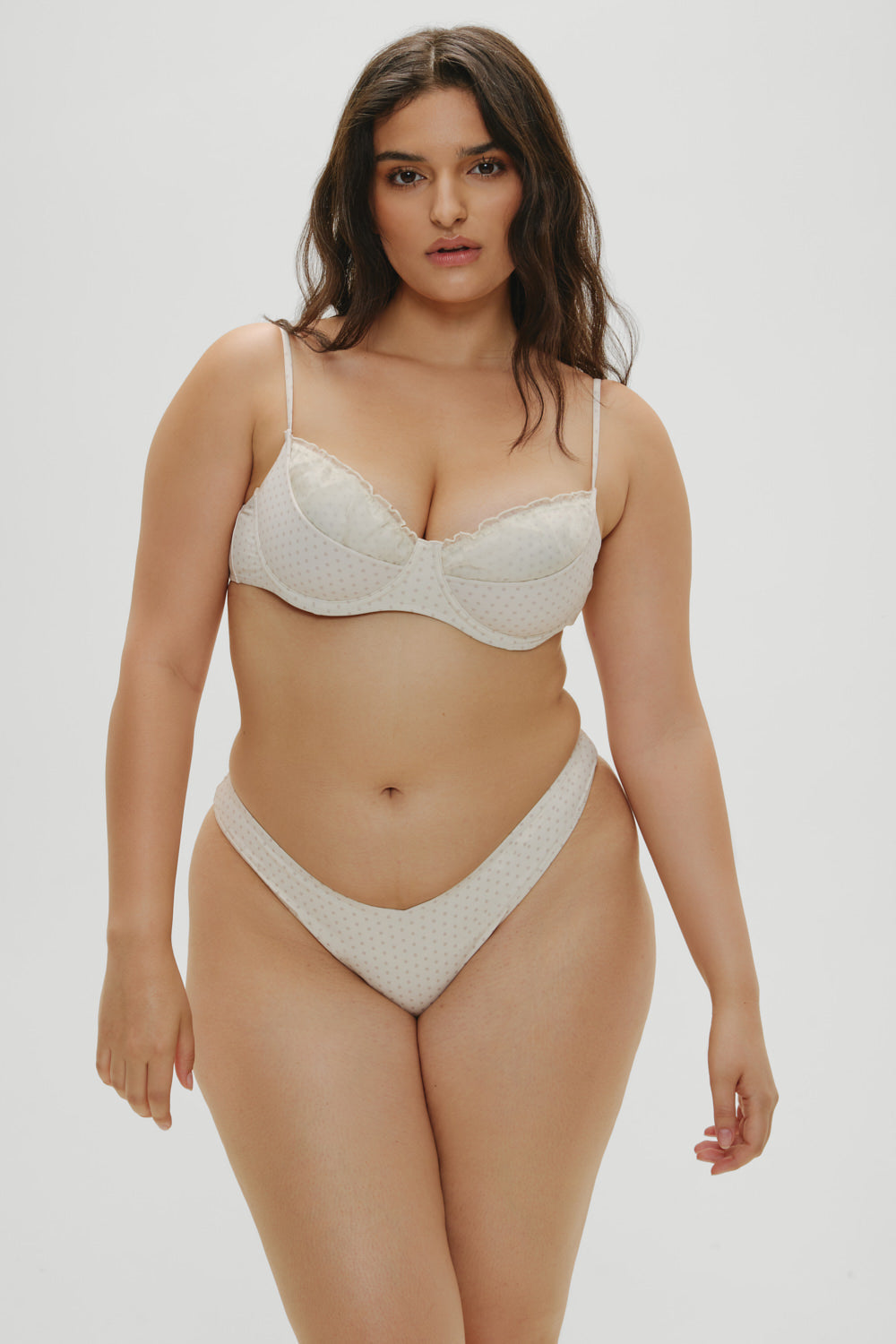 Frankies Bikinis sale x Khy Enzo Cheeky Bikini Bottom - Pearl Dot
