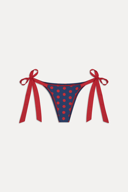 Frankies Bikinis sale x Khy Mackenzie Skimpy Bikini Bottom - Strawberry Dot