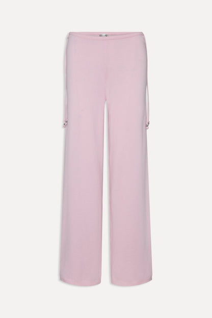 Frankies Bikinis sale Breeze Low Rise Knit Pants - Strawberries & Cream