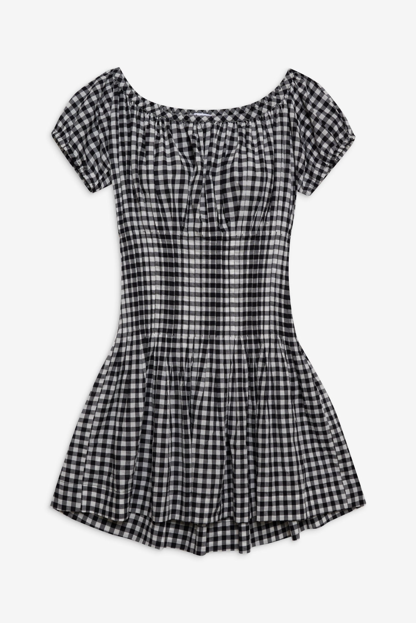 Frankies Bikinis sale Sadie Gingham Mini Dress - Black Gingham