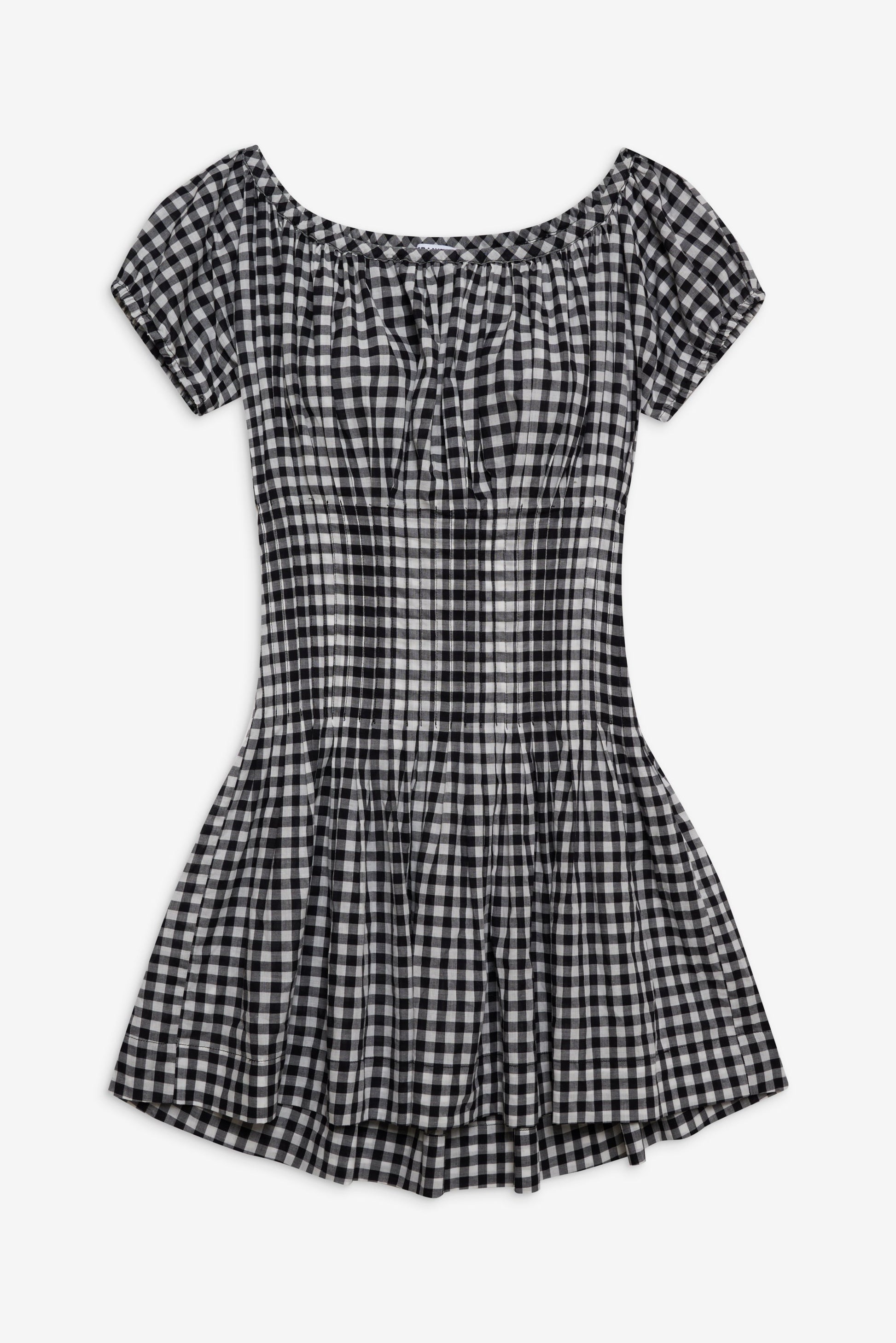 Frankies Bikinis sale Sadie Gingham Mini Dress - Black Gingham