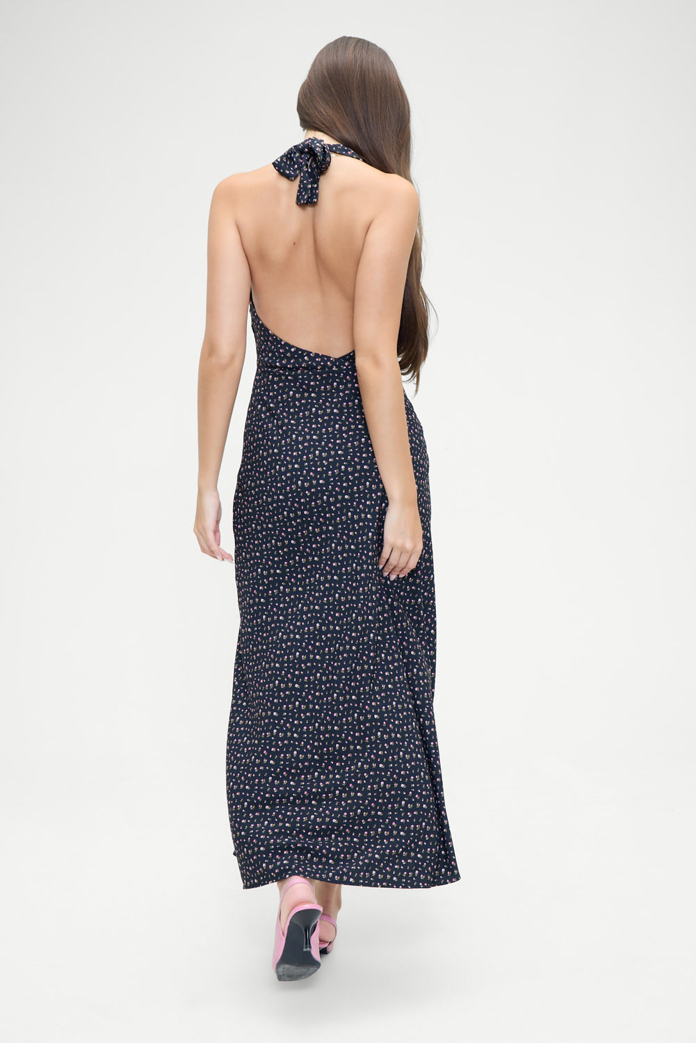 Frankies Bikinis sale Madeleine Floral Maxi Dress - Midnight Flower