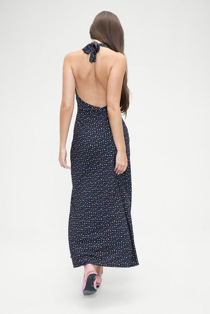 Frankies Bikinis sale Madeleine Floral Maxi Dress - Midnight Flower