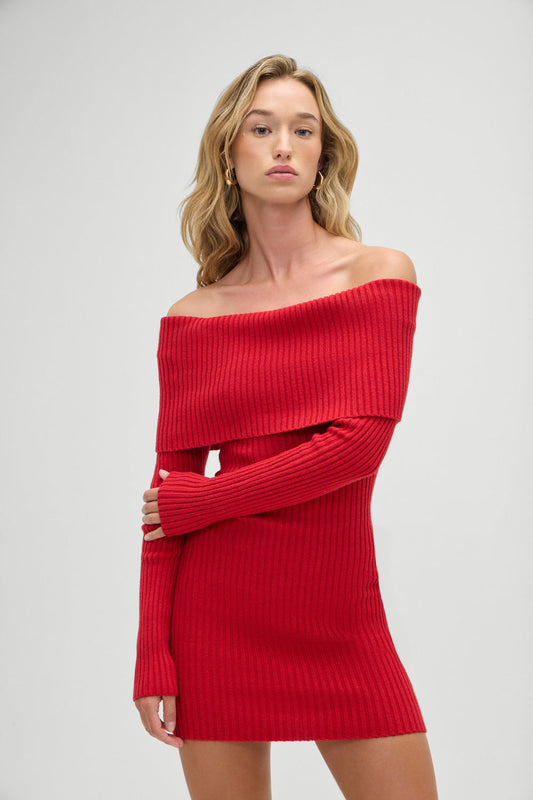 Frankies Bikinis sale Midnight Knit Dress - Heartstrings