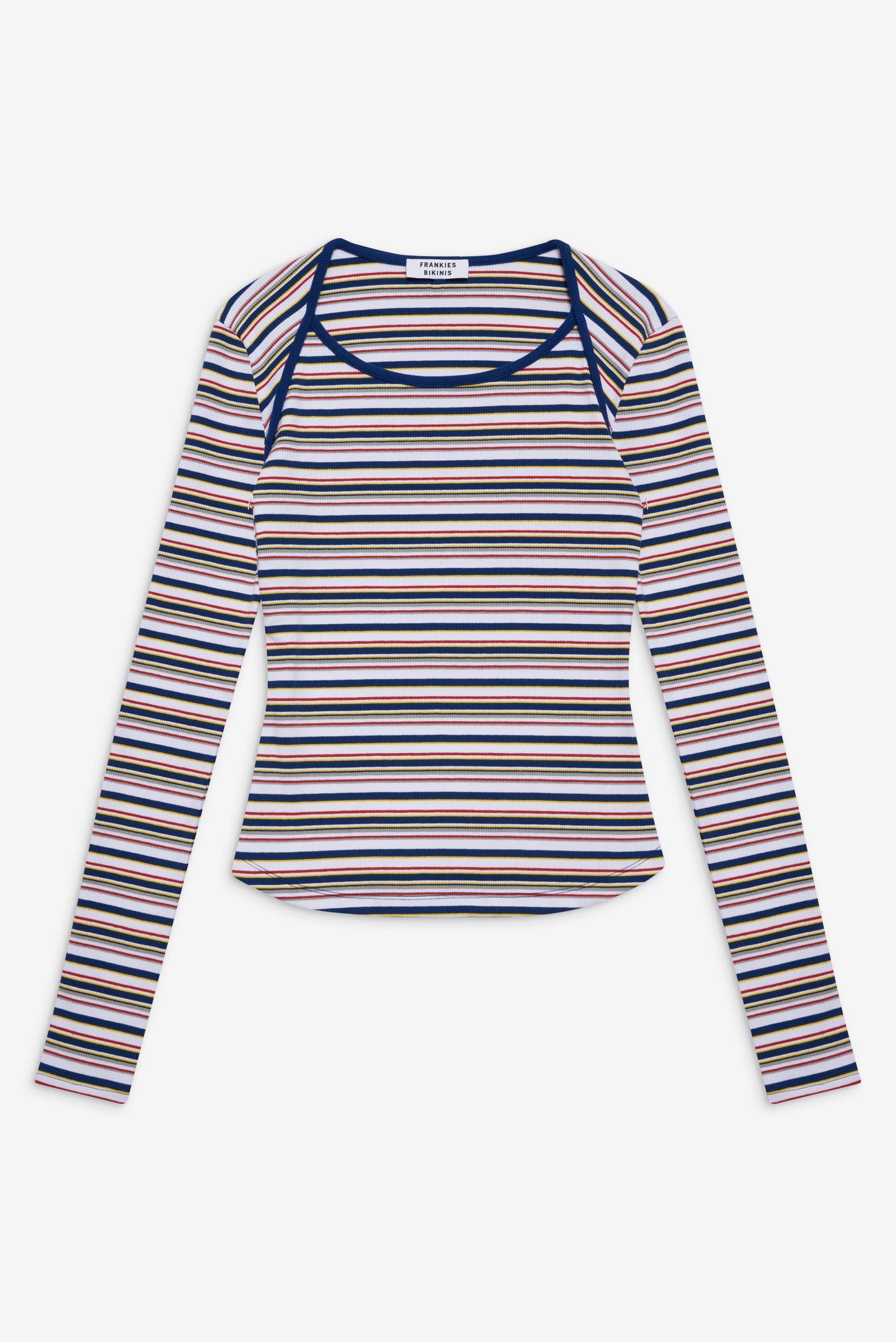Frankies Bikinis sale Blair Striped Long Sleeve Shirt - Love Stripe