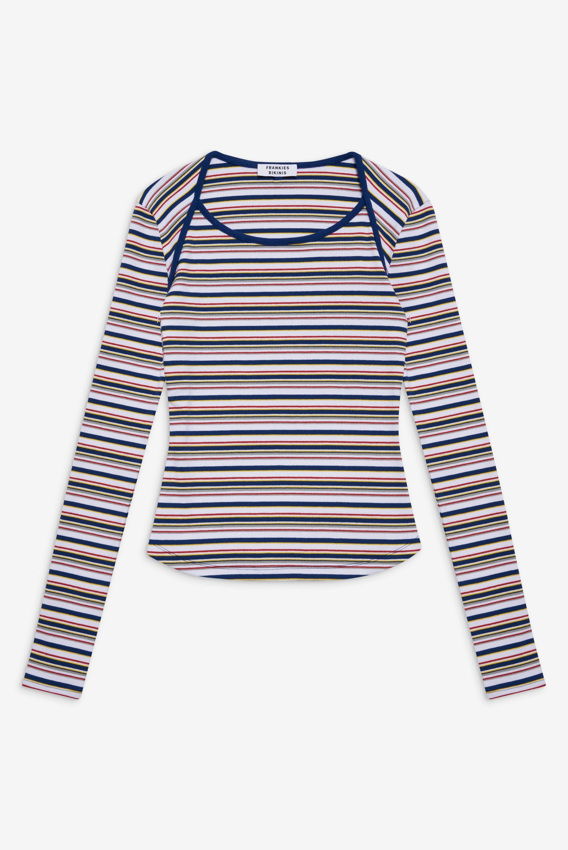 Frankies Bikinis sale Blair Striped Long Sleeve Shirt - Love Stripe