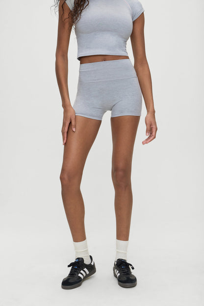 Frankies Bikinis sale Track Star Yoga Shorts - Sunset Match