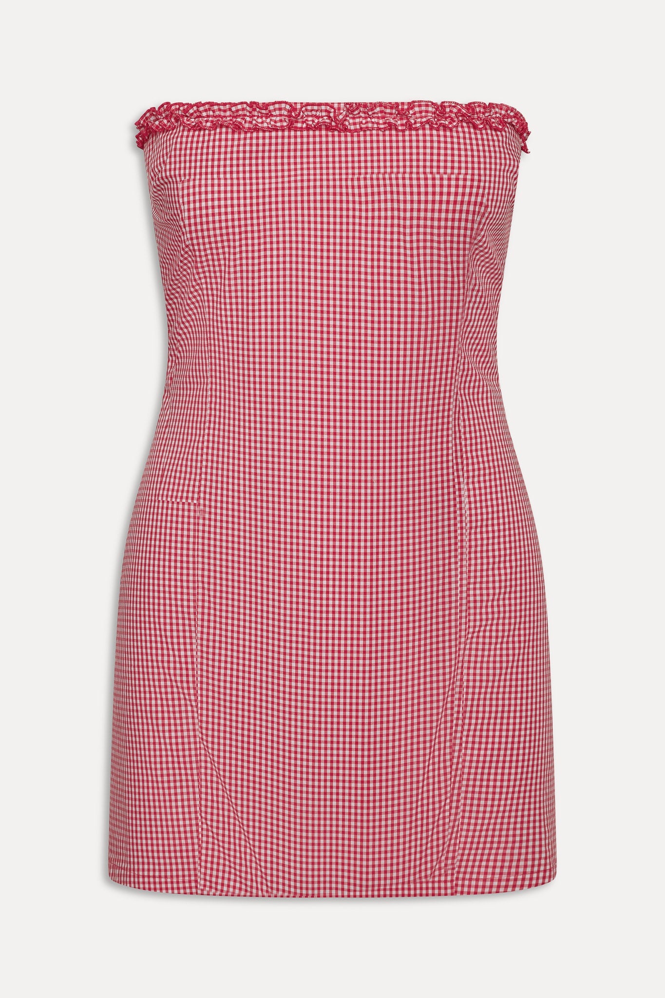 Frankies Bikinis sale Poppy Strapless Cotton Mini Dress - Picnic Basket