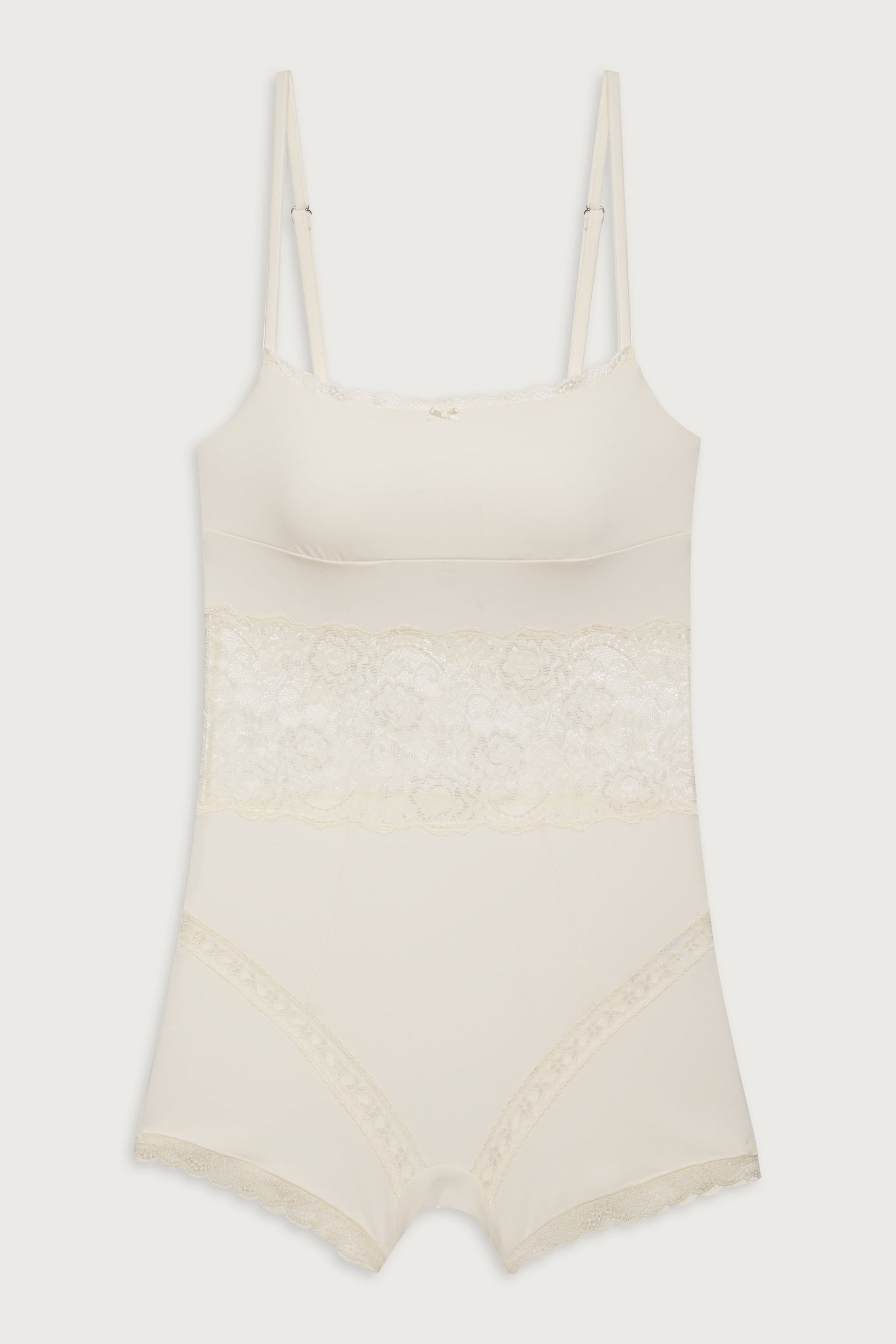 Frankies Bikinis sale Whisper Lace Bodysuit - Porcelain