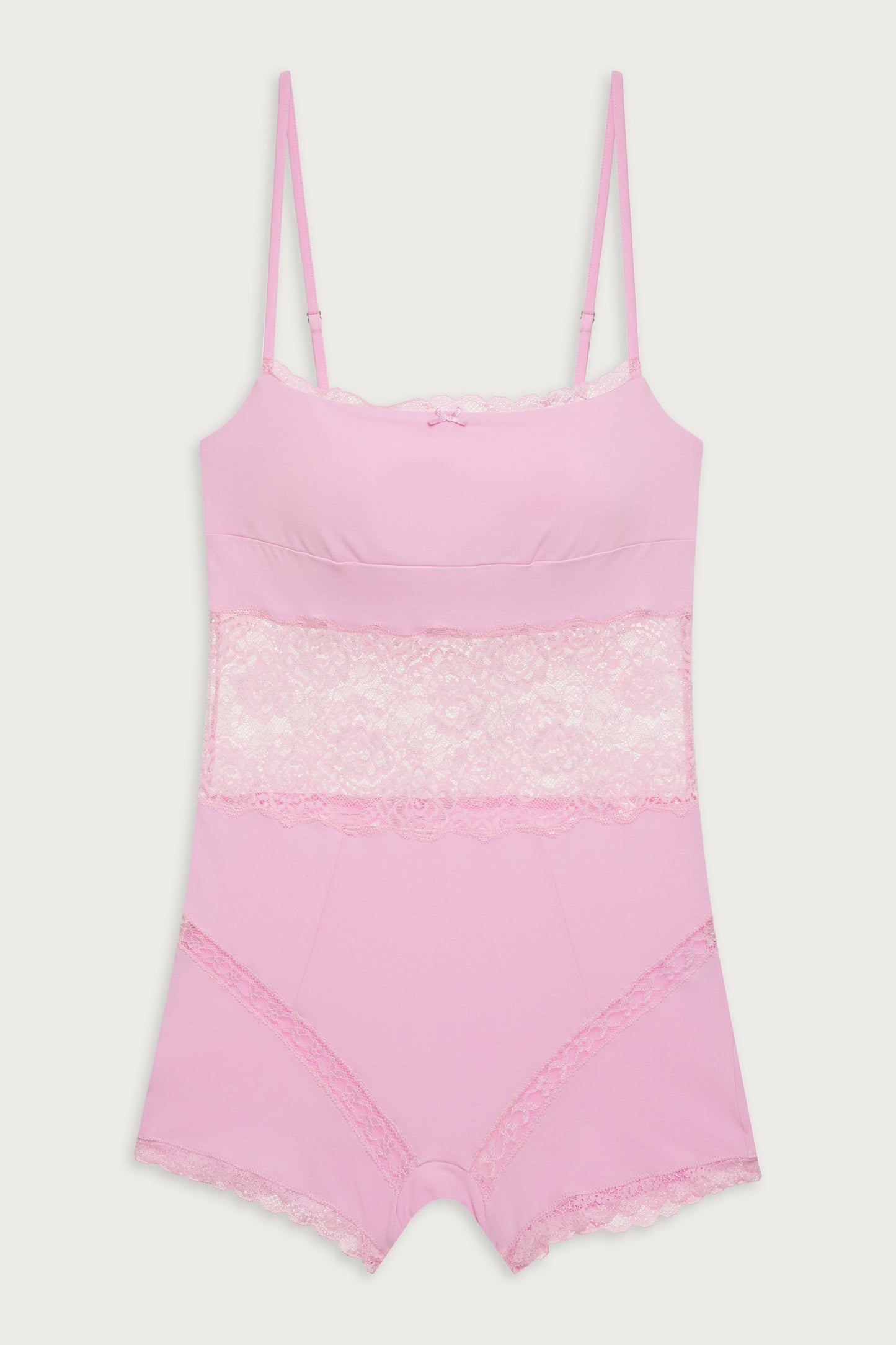 Frankies Bikinis sale Whisper Lace Bodysuit - French Rose
