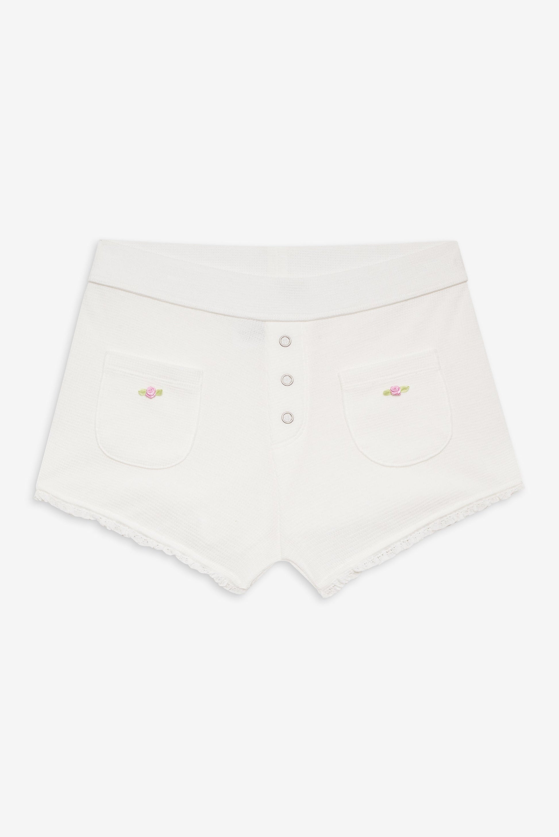 Frankies Bikinis sale Eve Booty Shorts - White
