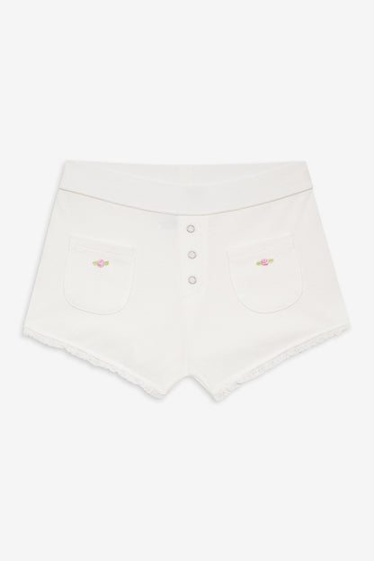 Frankies Bikinis sale Eve Booty Shorts - White
