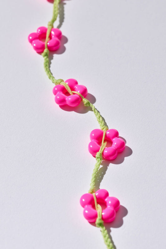 Frankies Bikinis sale Daisy Chain Necklace - Kiwi