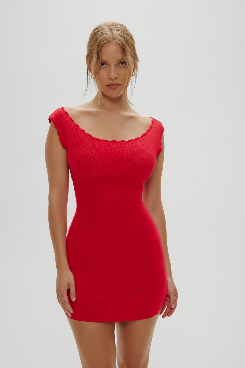 Frankies Bikinis sale Leila Mini Dress - Red Rose