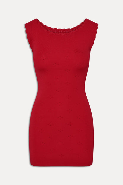 Frankies Bikinis sale Leila Mini Dress - Red Rose