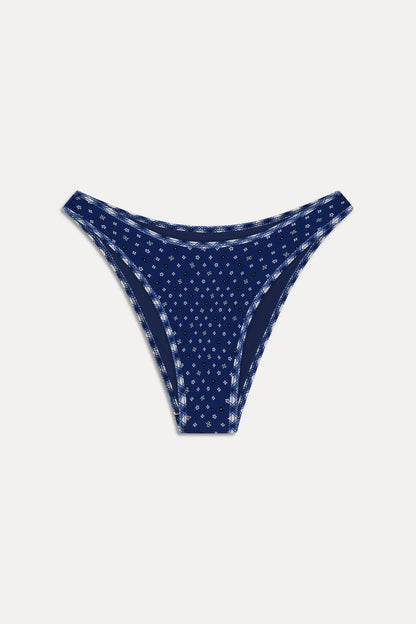 Frankies Bikinis sale Presley High Waisted Bikini Bottom - Starry Night