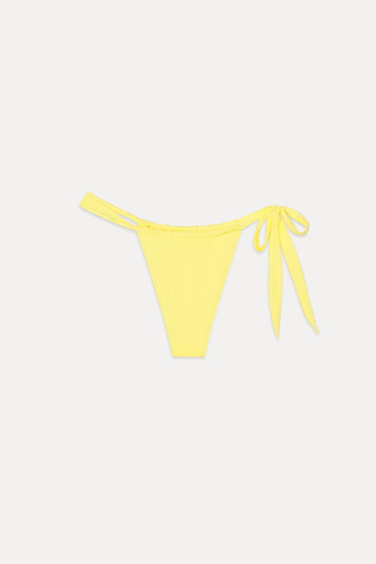 Frankies Bikinis sale Kealy Tie Side Cheeky Bikini Bottom - Yellow Iris