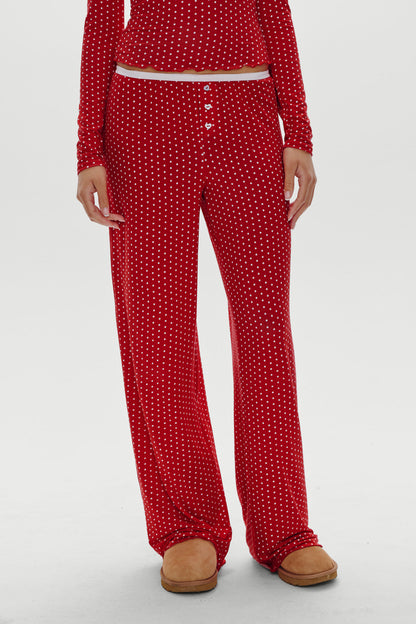 Frankies Bikinis sale Joy Sleep Pants - Holiday Dot